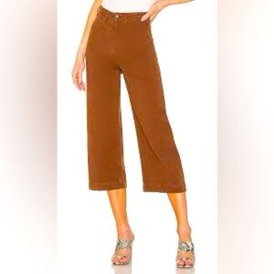 051. We The Free Patti Wide Crop Leg in Cocoa by Free People